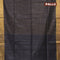 Semi tussar saree black with allover thread weaves and sequin work pallu & embroidery work blouse
