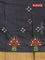 Semi tussar saree black with allover thread weaves and sequin work pallu & embroidery work blouse