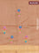 Semi tussar saree pastel brown with allover zari woven stripes pattern and sequin work pallu & embroidery work blouse