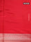 Pure banarasi uppada silk saree red with allover zari woven floral weaves and zari woven border