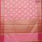 Banarasi kota saree light pink and pink with zari woven floral buttas and zari woven border