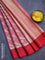 Banarasi kota saree pink shade and maroon with allover zari weaves and zari woven simple border