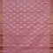 Banarasi kota saree light pink and pink with zari woven floral buttas and zari woven floral border