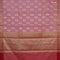 Banarasi kota saree light pink and pink with zari woven floral buttas and zari woven floral border