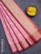 Banarasi kota saree light pink and pink with zari woven buttas and zari woven border