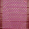 Banarasi kota saree light pink and pink with zari woven buttas and zari woven border