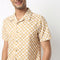 Camp Collar Half Sleeve Relaxed Fit Cuban Printed Shirt