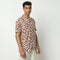 Camp Collar Half Sleeve Short Length Relaxed Fit Cuban Printed Shirt