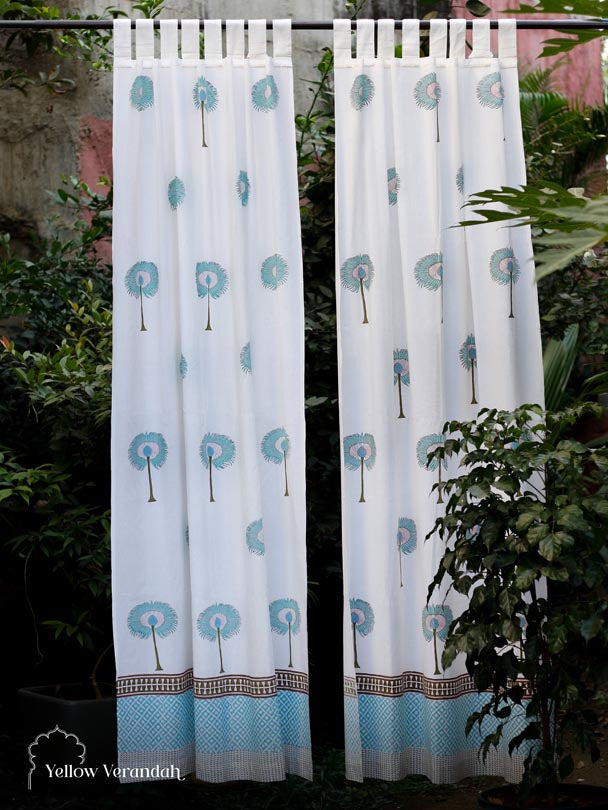 Cotton Sheer Curtains (Pair)