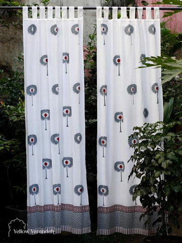 Cotton Sheer Curtains (Pair)