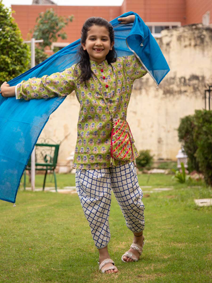 Set of 3 - Shaheen Cotton Silk Salwaar Kameez