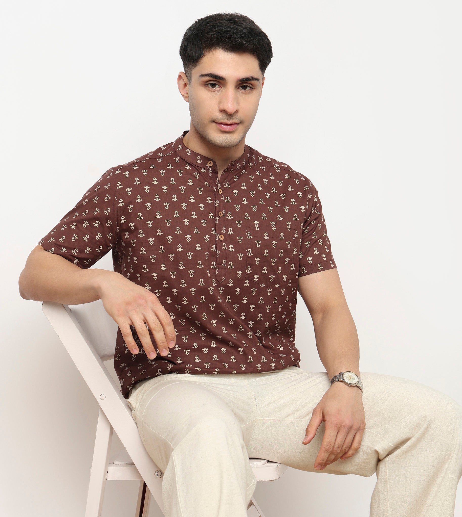 Cotton Printed Short Kurta
