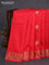 Banarasi katan silk saree red with zari woven buttas and zari woven border