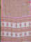Chanderi bagru saree off white and yellow with allover floral prints and small zari woven border