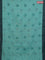 Bengal soft cotton saree teal green and blue with allover butta weaves and simple border