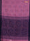 Bengal soft cotton saree pastel pink and navy blue with allover butta weaves and simple border