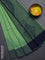 Bengal soft cotton saree pista green and navy blue with allover butta weaves and simple border