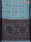 Bengal soft cotton saree pastel blue and grey with allover weaves and simple border
