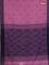 Bengal soft cotton saree pastel pink and navy blue with butta weaves and simple border