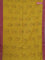 Bengal soft cotton saree yellow and purple with allover weaves and simple border