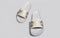 Breather Slides (Women Exclusive) : Grey-Gold