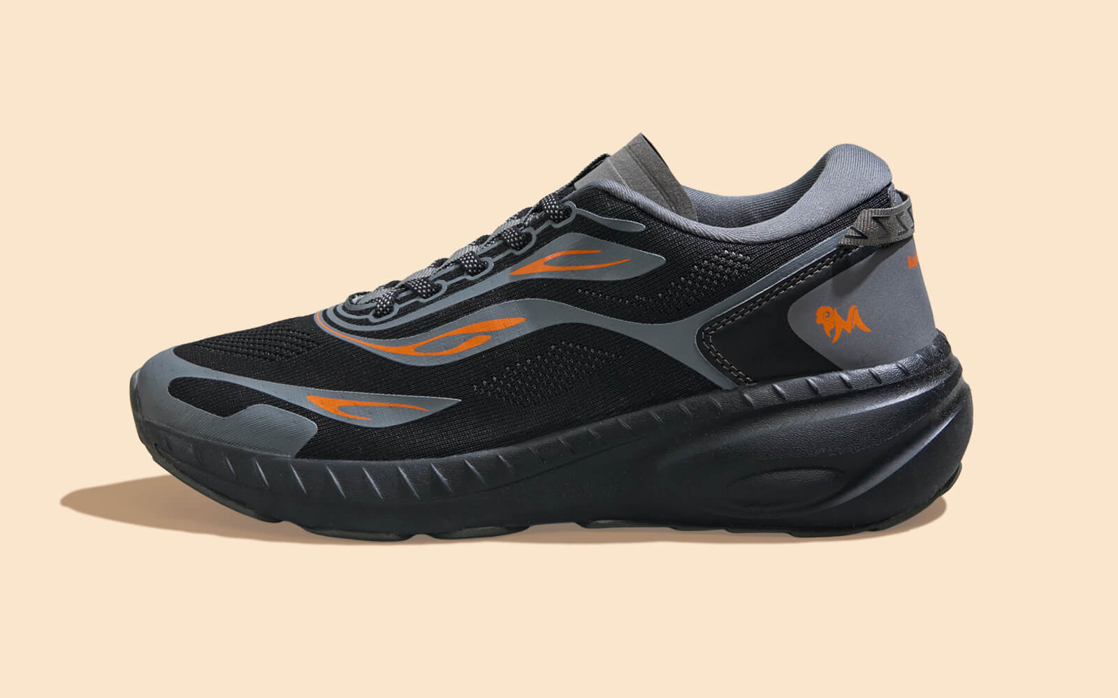 Begin Walk Flames For Men : Black