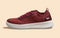Embroidered Sneakers For Women : Maroon Ivory