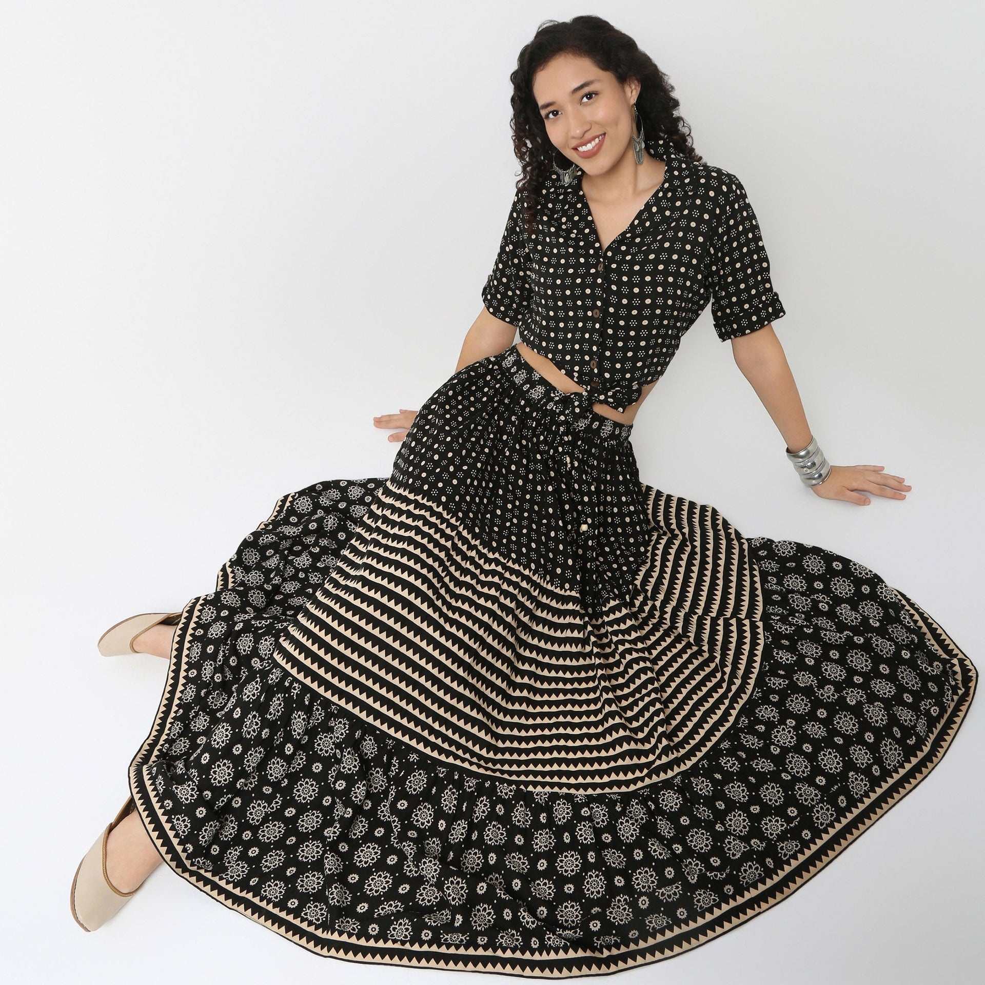 Boxy Tie-Front Shirt