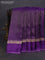 Banarasi mushru silk saree violet with allover zari weaves and zari woven border