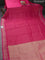 Banarasi mushru silk saree pink with allover zari weaves and zari woven border