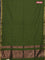 Bengal soft cotton saree sap green with plain body and zari woven border
