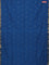Bengal soft cotton saree cs blue with thread woven buttas and zari woven border