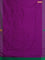 Arani semi silk saree purple shade and green with thread woven buttas and thread woven butta border