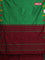 Arani semi silk saree green and maroon with thread woven buttas and piping border