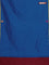 Arani semi silk saree cs blue and maroon with thread woven buttas and piping border