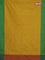 Arani semi silk saree mustard yellow and green with zari woven buttas and zari woven butta border