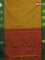 Arani semi silk saree mustard yellow and green with zari woven buttas and zari woven butta border