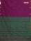 Arani semi silk saree purple and dual shade of green with thread woven buttas and thread woven butta border