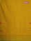Arani semi silk saree yellow with thread woven buttas and thread woven butta border