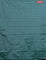 Arani semi silk saree teal green with silver zari woven buttas in borderless style