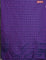 Arani semi silk saree dual shade of purple with silver zari woven buttas in borderless style