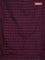 Arani semi silk saree wine shade with silver zari woven buttas in borderless style