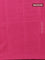 Arani semi silk saree pink with silver zari woven buttas in borderless style
