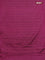 Arani semi silk saree magenta pink with copper zari woven buttas in borderless style