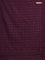 Arani semi silk saree wine shade with copper zari woven buttas in borderless style