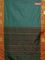 Arani semi silk saree teal green and mustard yellow with zari woven buttas and paisley zari woven butta border