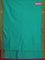 Arani semi silk saree teal green and pink with thread woven buttas and thread woven butta border