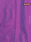 Arani semi silk saree purple with copper zari woven buttas in borderless style