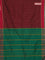 Arani semi silk saree maroon and red with allover thread weaves and rettapet zari woven border`