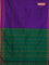 Arani semi silk saree violet and purple with allover thread weaves and rettapet zari woven border`
